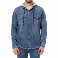 Camisaco Denim Stretch Hombre Hector-Marvel Gzuck